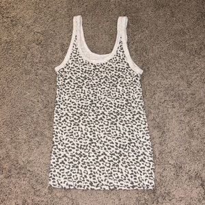 Cheetah print Arie tank.